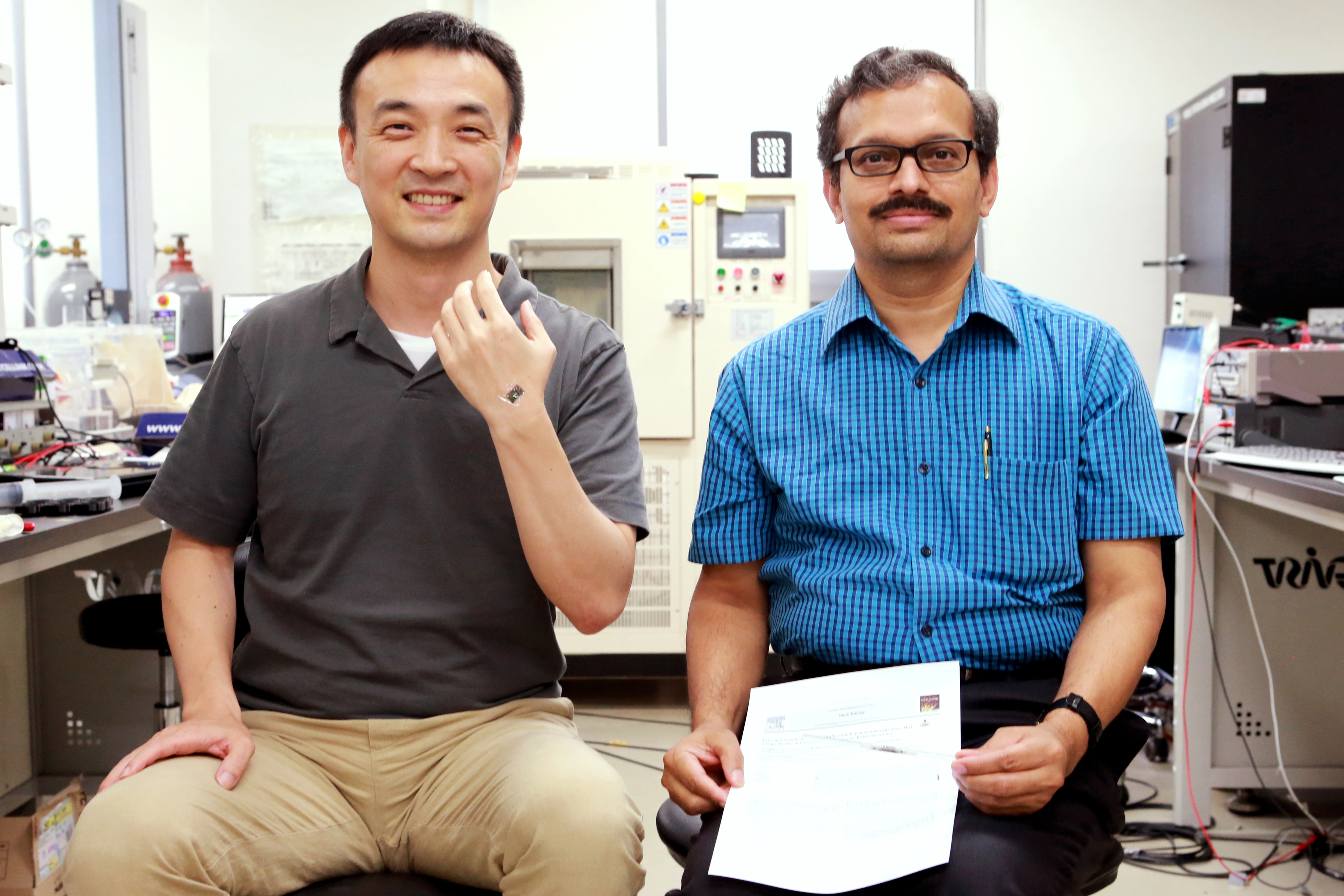 The perfect angle for e-skin energy storage | Asia Research News