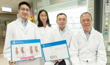  (From left) Dr Lung Hong Lok, Dr Jiang Lijun, Professor Gary Wong Ka-Leung and Professor Mak Nai-Ki developed a novel drug for the treatment of EBV-related cancers such as nasopharyngeal cancer.
