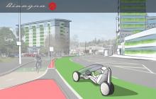 illustration of smart urban vehicle