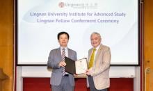 Internationally renowned mathematician Prof Eugene Tyrtyshnikov, Academician of the Russian Academy of Sciences, and Professor and Chairman at Lomonosov Moscow State University, is formally appointed a Lingnan Fellow at LUIAS. (From left: President Qin, Prof Eugene Tyrtyshnikov)