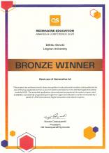 Lingnan’s IDEAL-Gen.AI Platform awarded the Bronze Award in the “Best Use of AI” category.