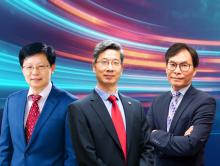 From left: Prof Song Yongduan, Prof Xin Yao, and Prof Sam Kwong Tak-wu