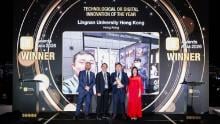 Dr Tobby Kan Shiu-tao, Senior Lecturer of the Department of Digital Arts and Creative Industries at Lingnan University (second from right), led the development of the Transforming film education through interactive game – CineSim, which wins the Technological or Digital Innovation of the Year award at the Times Higher Education Awards Asia 2026.