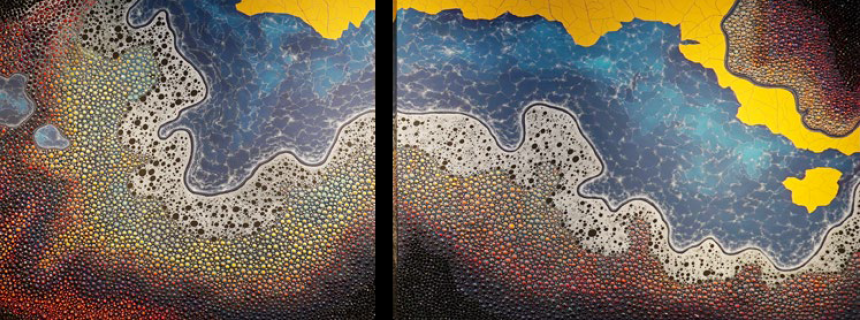 Conceptual artwork in the theme of 'the Origins of Life' by Padi Faraji.