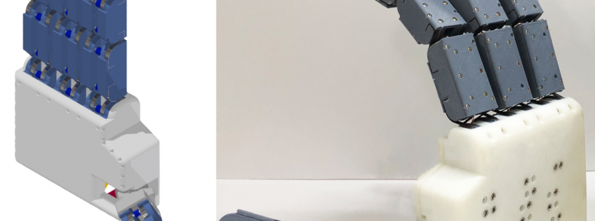 Robot hand with crossed flexure hinge (CFH) system