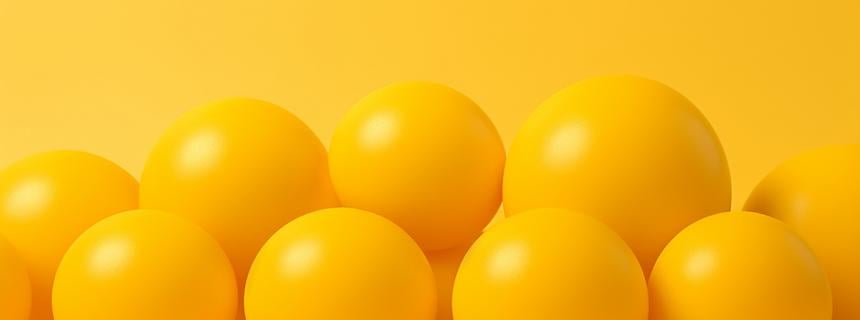 yellow spheres