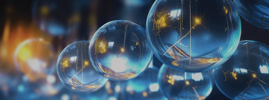 Artistic representation of nanospheres