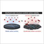 Keeping water connected helps carbon electrodes last longer