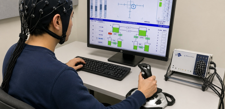 Lingnan research team uses the aviation industry as their research background, employing flight simulators to test different modes of human-machine collaboration. The team utilises the multi-attribute task battery (MATB), developed by NASA, to mimic work scenarios where operators have to multitask, and analyses how the distribution of decision-making and control authority between humans and intelligent systems affects safety, work efficiency, and user experience.