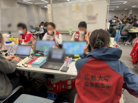 Researchers conducting surveys of disaster responders during the 2024 Noto Peninsula earthquake response. (Photo provided by Tatsuhiro Nagata / Hiroshima University) 