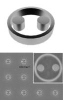 Dual-disk ring structure and scanning electron micrscosopy images