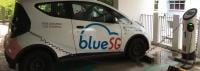 An electric car in Singapore