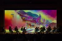 The HKBU Symphony Orchestra and an AI virtual choir perform a newly arranged choral-orchestral version of the song Pearl of the Orient, with an accompanying cross-media visual narrative based on the lyrics and music created by an AI media artist.