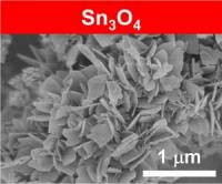 Electron microscope image of Sn3O4 catalyst