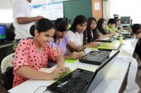 Visually impaired trainees 