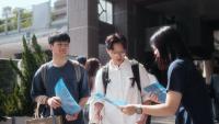 Lingnan University in Hong Kong has admitted three elite athletes through the Direct Entry Stream for Top Athletes in the 2024/25 academic year. Patten Lai (left) and Li Ka-yee (middle) attend the New Student Orientation Programme.