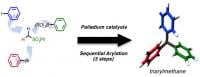 Synthesis of triarylmethanes. 