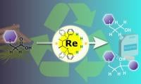 High valence rhenium used to recycle organic waste for a carbon neutral society