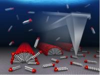 Molecular assemblies on graphene grow in perfect orientation by atomic force microscopy (AFM) tip scanning. 