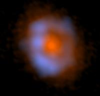False-color image of V883 Ori taken with ALMA