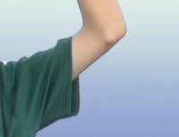 Native bacteria metabolize sweat in the armpits, causing odor to arise.