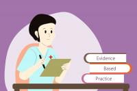 Nurse studying EBP