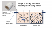 How foamed polypropylene carriers are used in moving bed biofilm reactors.