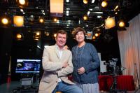 Professor Eva Man (right), Director of the Academy of Film, and Professor Michael Bray, Director of the Bachelor of Fine Arts (Honours) in Acting for Global Screen programme.