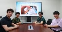 Dr. Sanghoon Lee in the Department of Robotics Engineering at DGIST (first to left) and research team