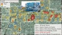 Map overview of ONIKURU and surrounding hotspots of activity