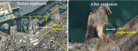 The epicenter of the Beirut Explosion.