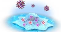 Depiction of europium complexes changing structure upon interacting with a tumor cell. (Mengfei Wang, et al. Scientific Reports. January 22, 2024)