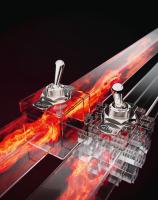 An artistic representation of a thermal switch. (Illustration provided by Hiromichi Ohta)