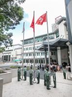 Lingnan University’s national flag-raising ceremony to celebrate the 27th anniversary of the establishment of the HKSAR.