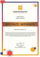 Lingnan’s IDEAL-Gen.AI Platform awarded the Bronze Award in the “Best Use of AI” category.