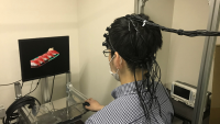 Monitoring participants’ brain activity while viewing food images.