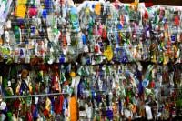 bales of plastic for recycling